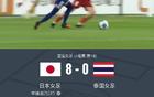 日本女足8-0横扫泰国女足，宝田沙织、中嶋淑乃帽子戏法